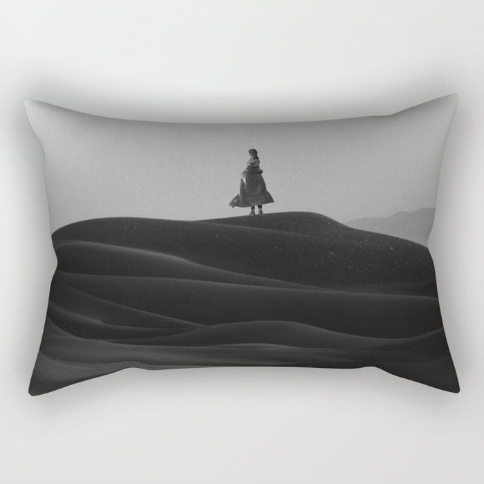 Monochrome Savior Rectangular Pillow Gallery Image 2