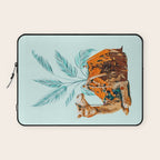 Camel Ride, Modern Bohemian Eclectic Animals, India Culture Travel Palm Desert Painting Laptop Sleeve Gallery Image 1