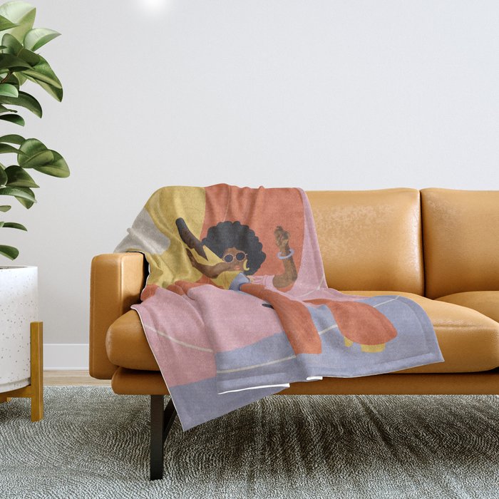 Party Like Itâs 1979 Throw Blanket Gallery Image 1