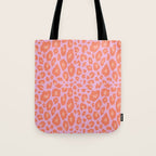 ultra bold leopard in pinks and oranges Tote Bag Gallery Image 1
