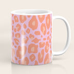 ultra bold leopard in pinks and oranges Coffee Mug Gallery Image 1