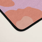 ultra bold leopard in pinks and oranges Desk Mat Gallery Image 4