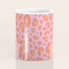 ultra bold leopard in pinks and oranges Coffee Mug Gallery Image 4