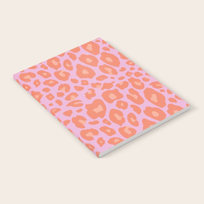 ultra bold leopard in pinks and oranges Notebook Gallery Image 2