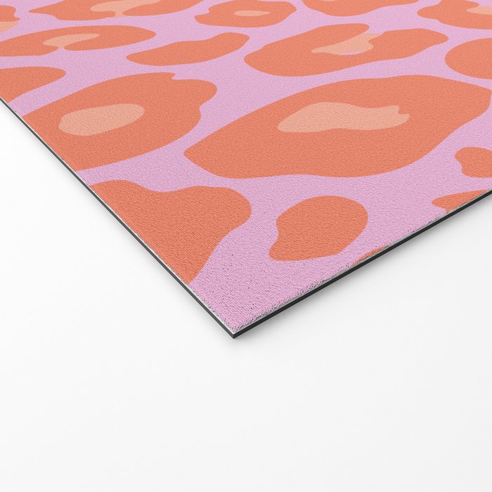 ultra bold leopard in pinks and oranges Welcome Mat Gallery Image 2