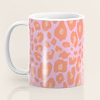 ultra bold leopard in pinks and oranges Coffee Mug Gallery Image 3