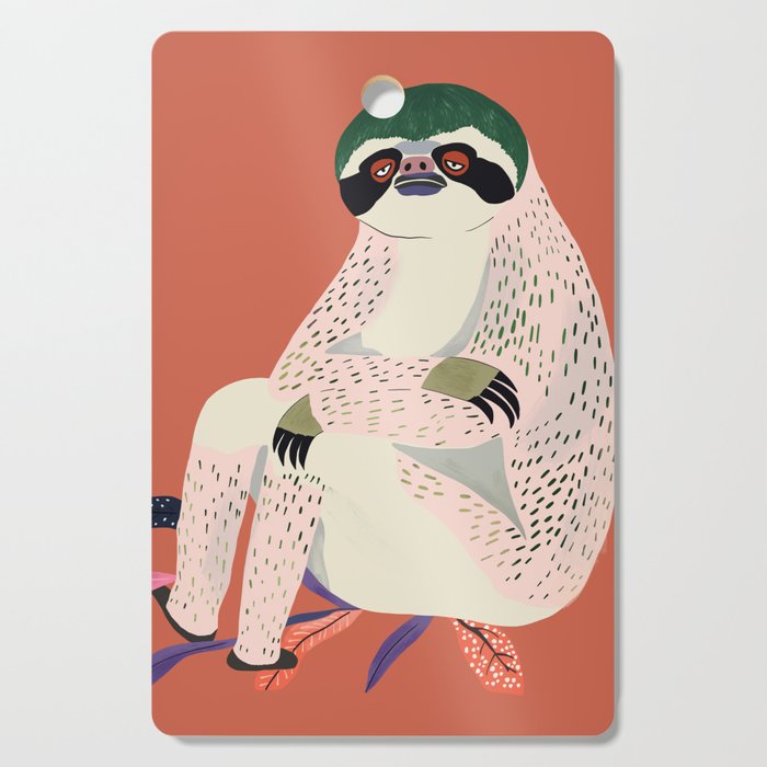 Just Slothin' Around Cutting Board Gallery Image 1