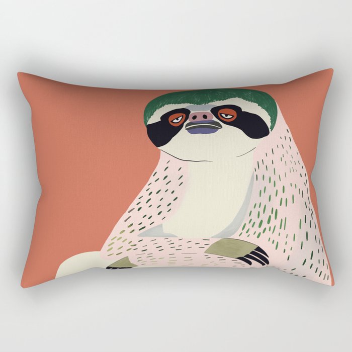 Just Slothin' Around Rectangular Pillow Gallery Image 2
