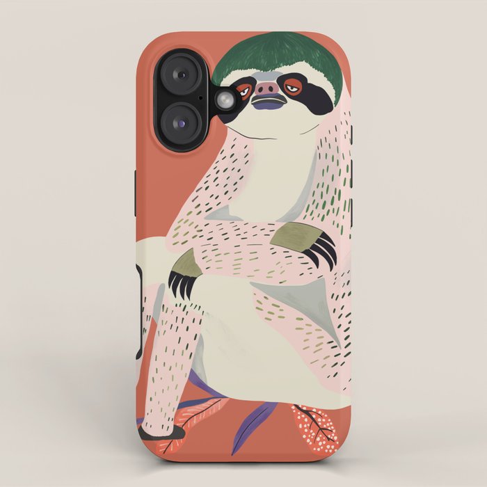 Just Slothin' Around iPhone Case Gallery Image 1
