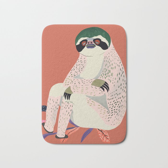 Just Slothin' Around Bath Mat Gallery Image 1