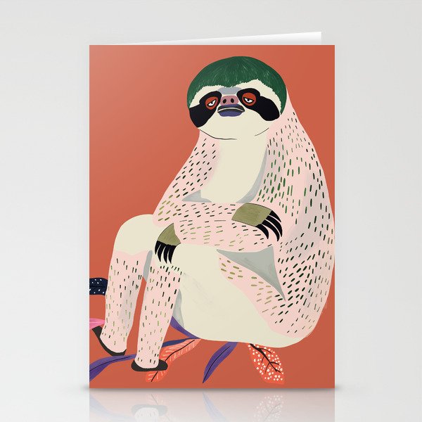 Just Slothin' Around Stationery Card Gallery Image 2
