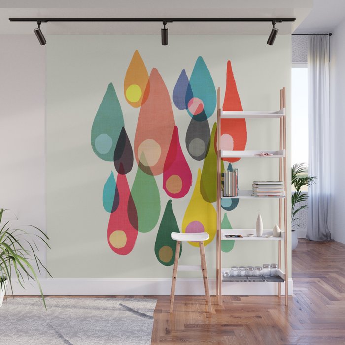 Rainfall Wall Mural Gallery Image 1