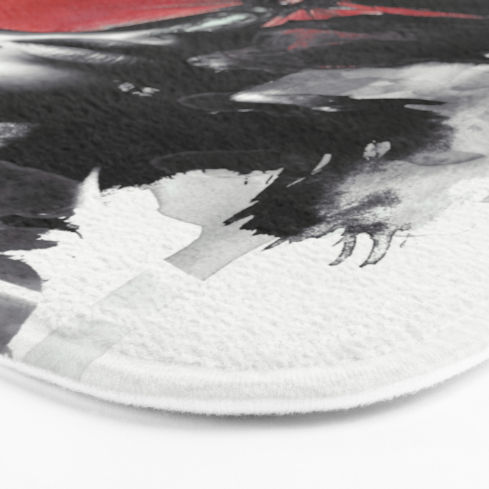 Red Butterfly Bath Mat Gallery Image 3
