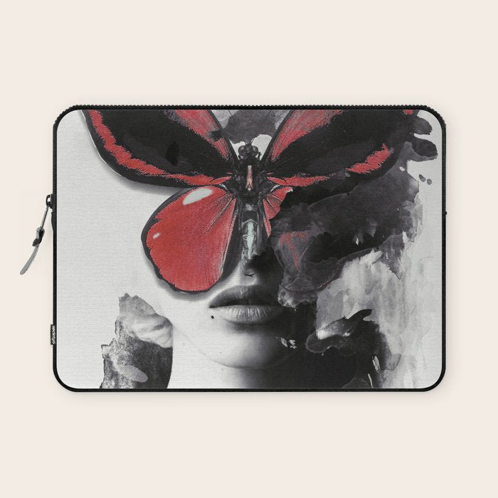 Red Butterfly Laptop Sleeve Gallery Image 1
