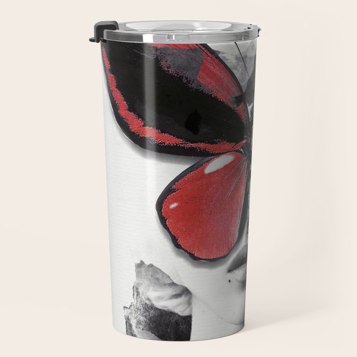 Red Butterfly Travel Mug Gallery Image 3