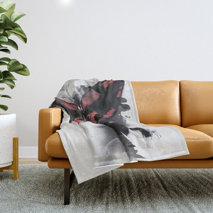 Red Butterfly Throw Blanket Gallery Image 1