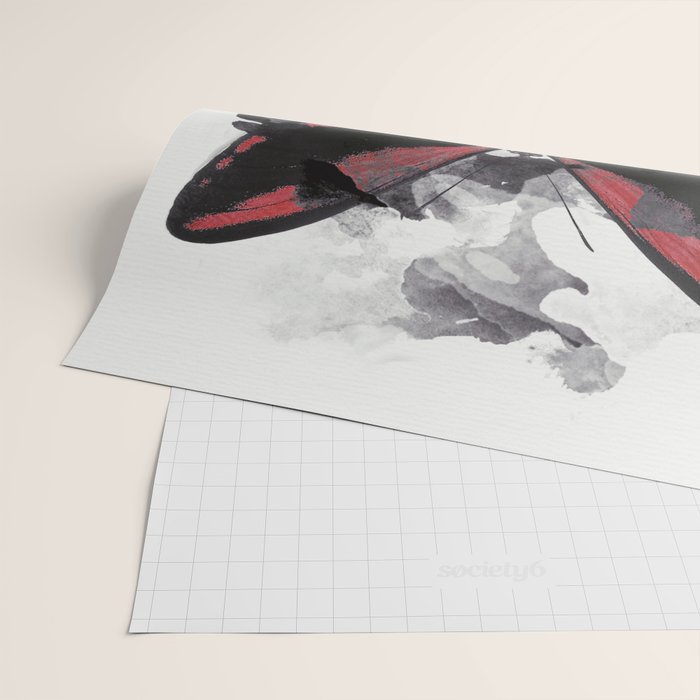 Red Butterfly Wrapping Paper Gallery Image 2
