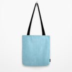 Light Blue White Lines Minimalist Drawing Artwork Tote Bag Gallery Image 2