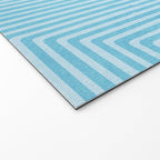 Light Blue White Lines Minimalist Drawing Artwork Welcome Mat Gallery Image 2