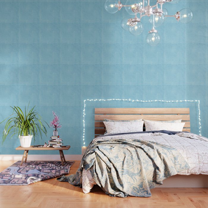 Light Blue White Lines Minimalist Drawing Artwork Wallpaper Gallery Image 1