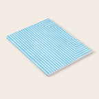 Light Blue White Lines Minimalist Drawing Artwork Notebook Gallery Image 2