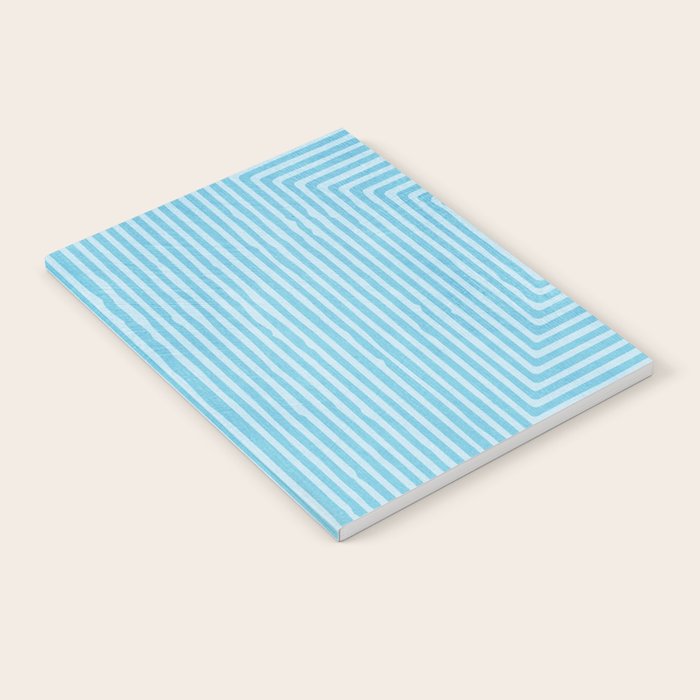 Light Blue White Lines Minimalist Drawing Artwork Notebook Gallery Image 2