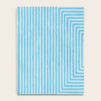 Light Blue White Lines Minimalist Drawing Artwork Notebook Gallery Image 4