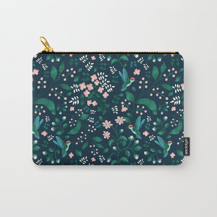 Humming Bird Garden I Carry All Pouch Gallery Image 1