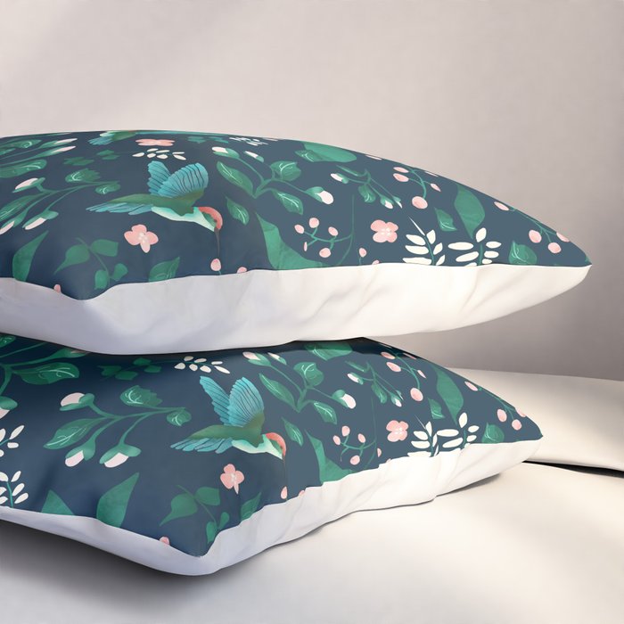 Humming Bird Garden I Pillow Sham Gallery Image 3