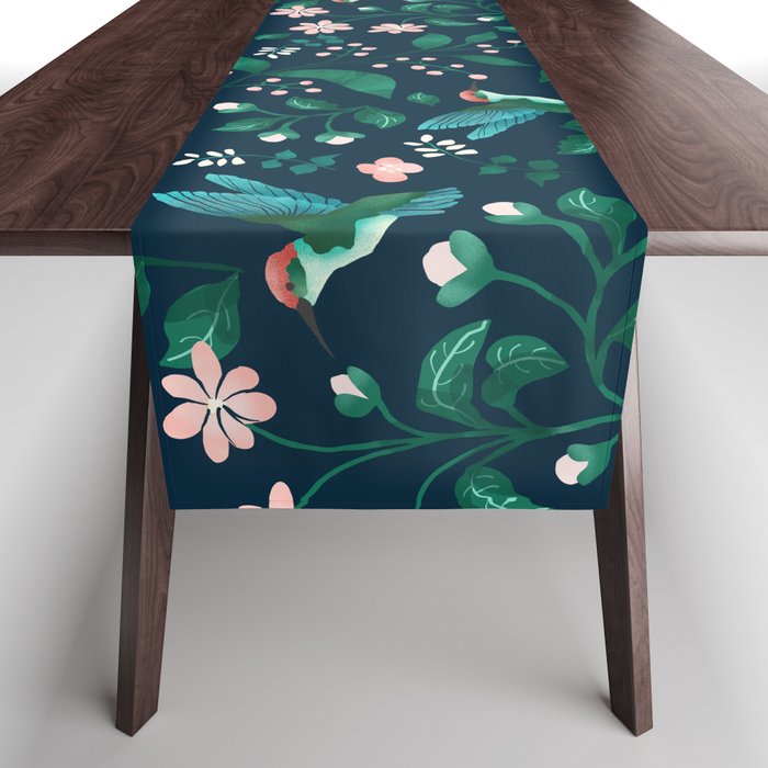 Humming Bird Garden I Table Runner Gallery Image 1