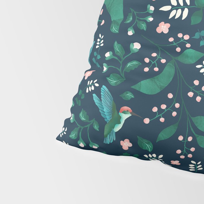Humming Bird Garden I Pillow Sham Gallery Image 4