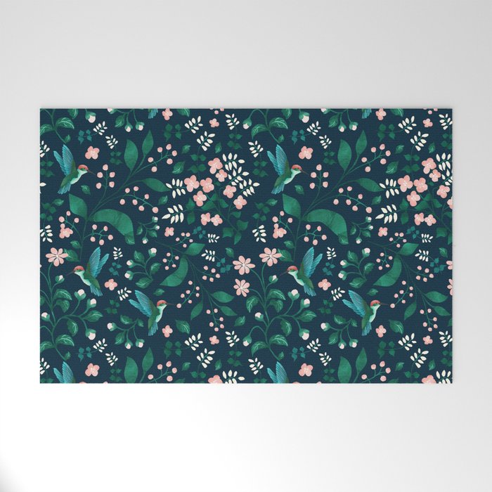 Humming Bird Garden I Welcome Mat Gallery Image 1