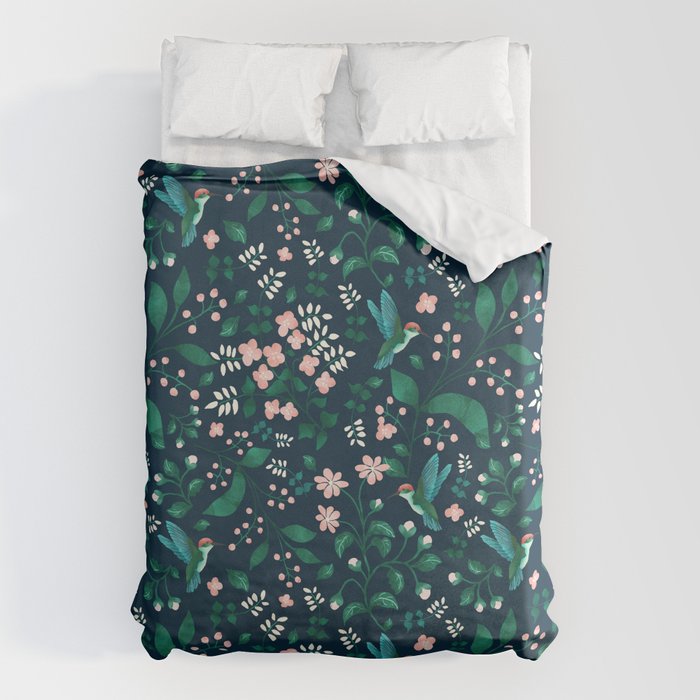Humming Bird Garden I Duvet Cover Gallery Image 6