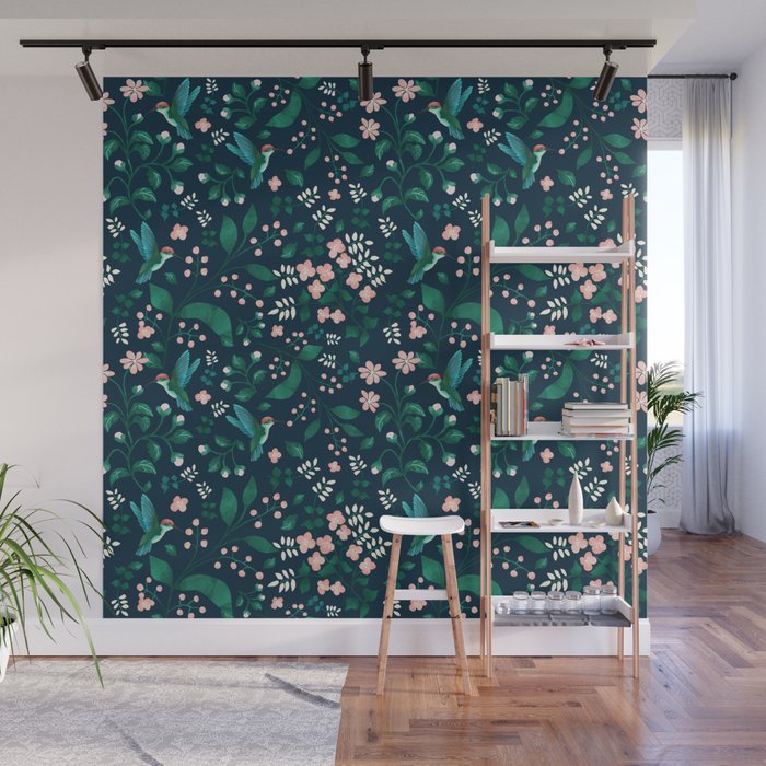Humming Bird Garden I Wall Mural Gallery Image 1