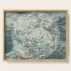 Mandala Ocean Waves Serving Tray Gallery Image 1