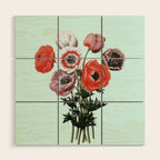 Poppies Wood Wall Art Gallery Image 1