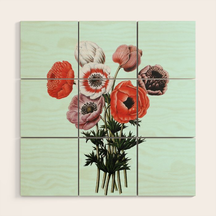 Poppies Wood Wall Art Gallery Image 1