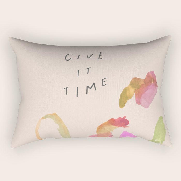 "Give It Time" Rectangular Pillow Gallery Image 2