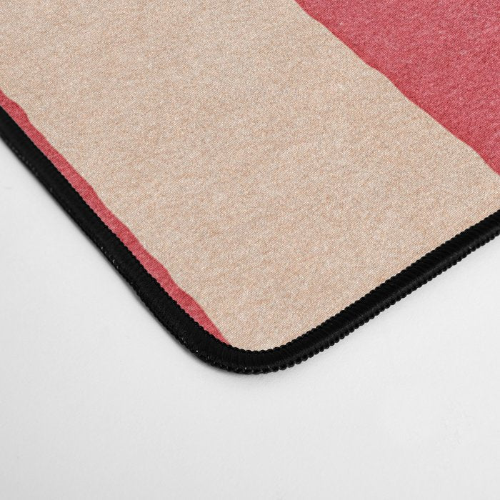 STRIPES 001 C - Strawberry Desk Mat Gallery Image 4