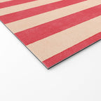 STRIPES 001 C - Strawberry Welcome Mat Gallery Image 2