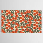 Hot Orange Blooms Tablecloth Gallery Image 2