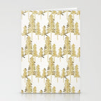 Pine Trees - Gold Palette Stationery Card Gallery Image 2