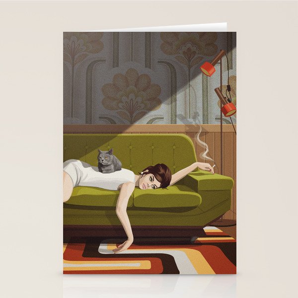 Waiting Game Stationery Card
