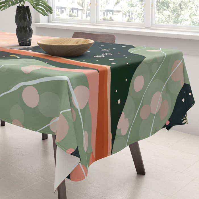 Night Dandelion Tablecloth Gallery Image 3