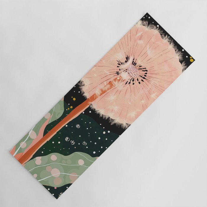 Night Dandelion Yoga Mat Gallery Image 1