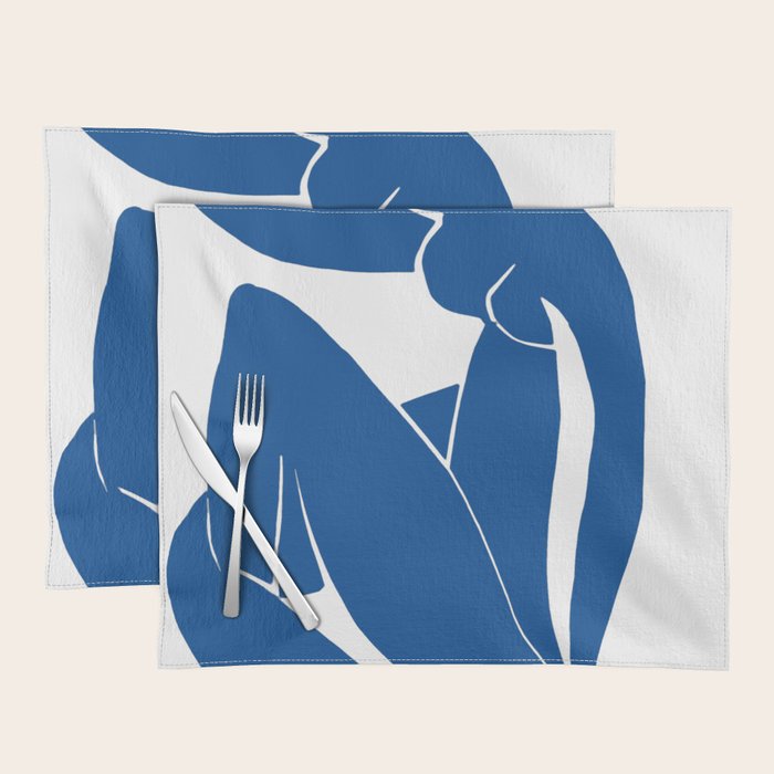 Henri Matisse - Blue Nude II - Minimalist Blue Placemat Gallery Image 1