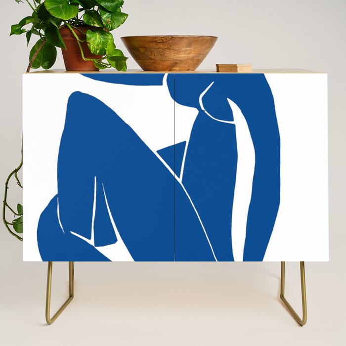 Henri Matisse - Blue Nude II - Minimalist Blue Credenza Gallery Image 1