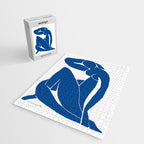 Henri Matisse - Blue Nude II - Minimalist Blue Jigsaw Puzzle Gallery Image 2
