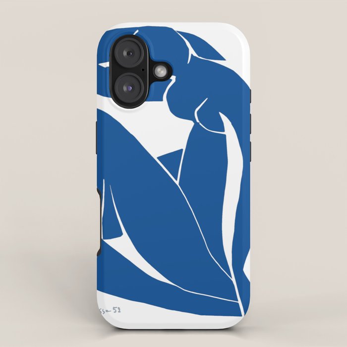 Henri Matisse - Blue Nude II - Minimalist Blue iPhone Case Gallery Image 1