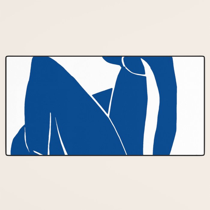 Henri Matisse - Blue Nude II - Minimalist Blue Desk Mat Gallery Image 3
